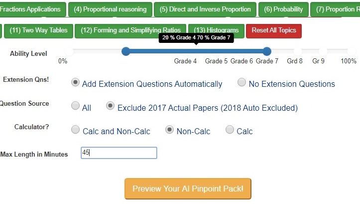 ADA Graded Revision Packs